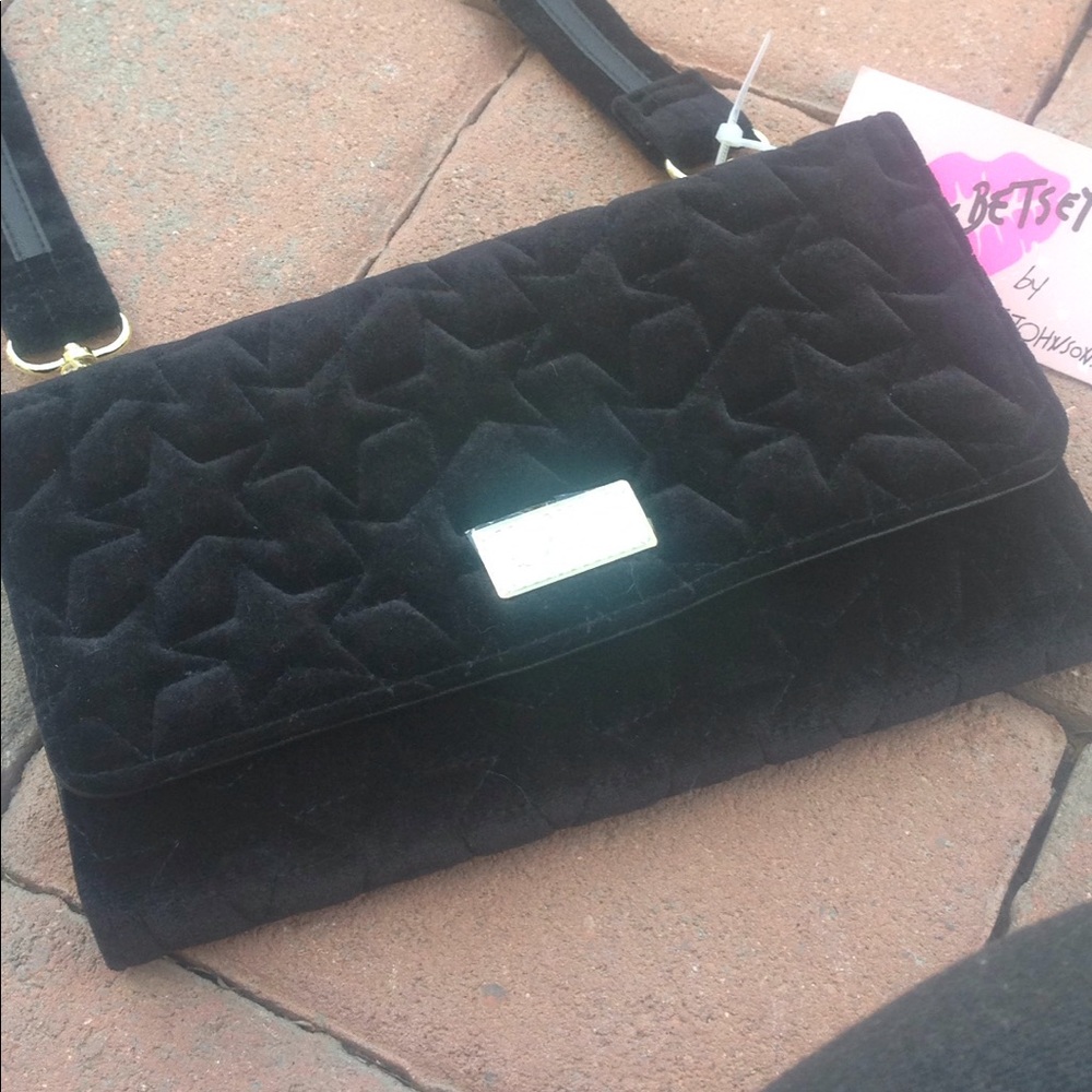 Luv Betsy by Betsey Johnson Velvet Crossbody
